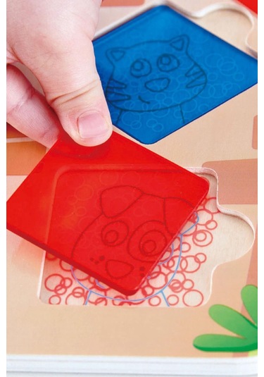 Sihirli Hayvanlar Geometrik Yapboz /