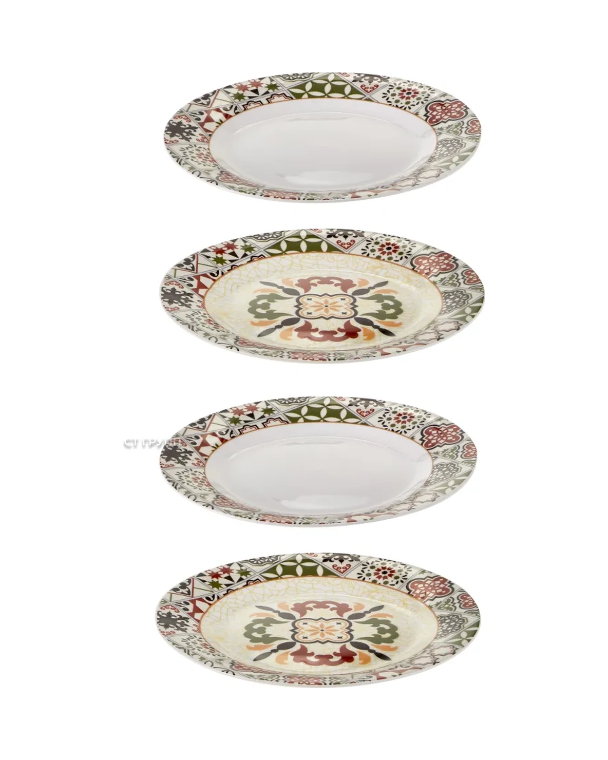 Prıma Collectıon Kasablanka Tabak Takımı 4 Adet 19 Cm Porselen 379998441 Beyaz