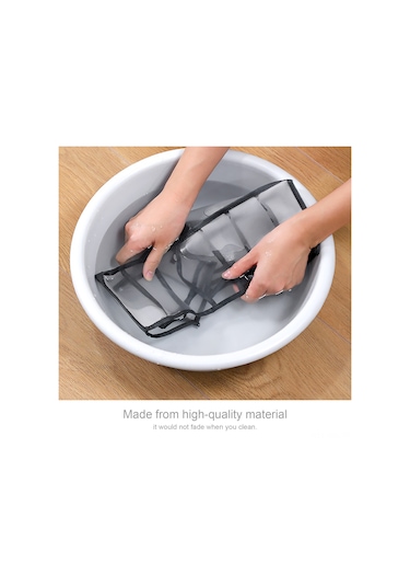 Konesam Dolap İçin Gri Dokuma 7 Bölmeli Altı Çekmeceli Giyim Düzenleyici Kutusu - İç Çamaşır, Mayo, Çorap Saklama Kutusu Gri