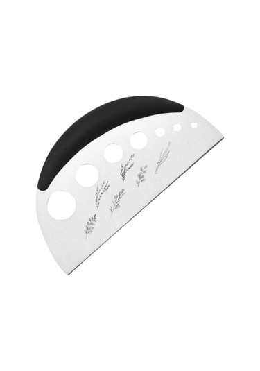 Homyl Kişniş Pazı Kekik Için Ot Soyucu Metal Kesici Yaprak Siyah