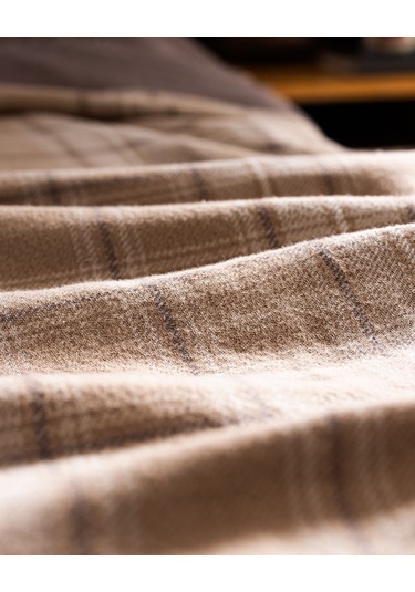 Madame Coco Valensole King Size %100 Pamuk Yatak Örtüsü - Bej Ekru