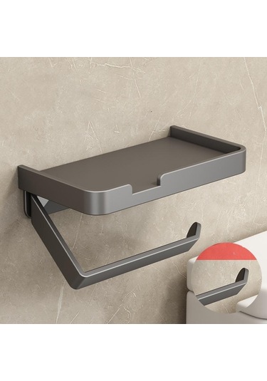 Gri Tuvalet Kağıdı Havlulukduvara Monte Doku Tutucusudeliksiz Tuvalet Telefon Tutucusukağıt Tutucutuvalet Kağıdı Tutucusu