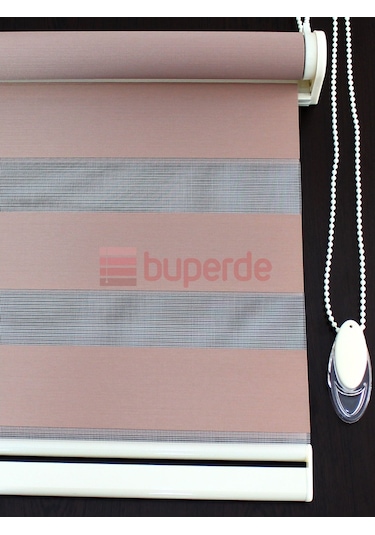 Buperde Açık Kahverengi (Sütlü Kahve) Eko Zebra Stor Perde