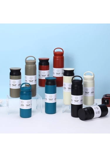 Willowhaven Siyah 500ml Paslanmaz Çelik Kahve Kupası Çift Kat Yalıtım Taşınabilir Hediye Siyah