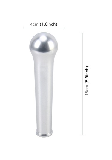 Wondernest Universal Araç Modifiye Vites Kolu Kapağı - Manuel/otomatik Vites Topuzu 15.4cm Gümüş Gümüş