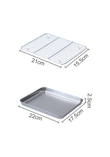 Suntek Magideal Restoran Için Raf Paslanmaz Çelik 22cmx17,5cm