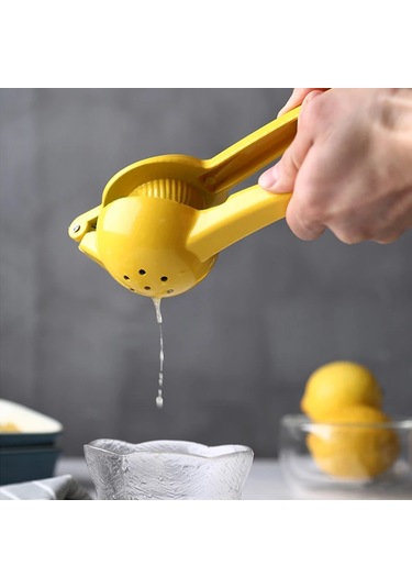 Liangmei Ev Manuel Limon Sıkacağı Alüminyum Alaşım El Preslenmiş Sarı