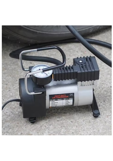 Profesyonel Hava Şişirme Kompresörü Lastik Hava Şişirme Pompası 12 Volt