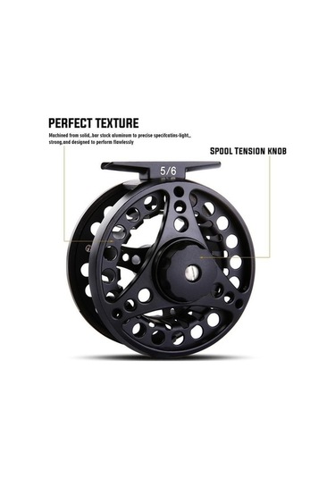 Novahub Siyah 5/6wfsinek Balıkçılık Reel Cnc Alüminyum Sinek Makarası, Hafif Ve Dayanıklı Balıkçılık Tekerlek