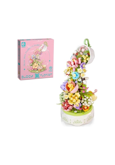 Sembo Block Huayan Cayı Muzikli Florist Seti 575 Parça Yapı Blokları