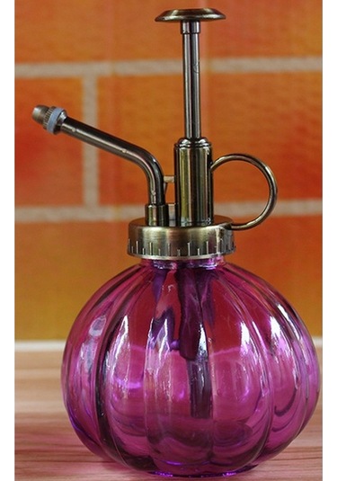 Pazly Suntek Sulama Şişe Pot Mor Çiçek Bitki Bahçe Antik Vj