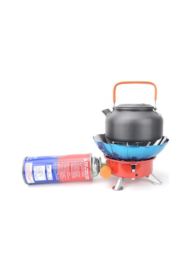 Zilinn 2800w Rüzgar Geçirmez Taşınabilir Açık Soba Kamp Gaz Sobası Piknik Brülörü Yürüyüş İçin Saklama Çantası İle Kırmızı