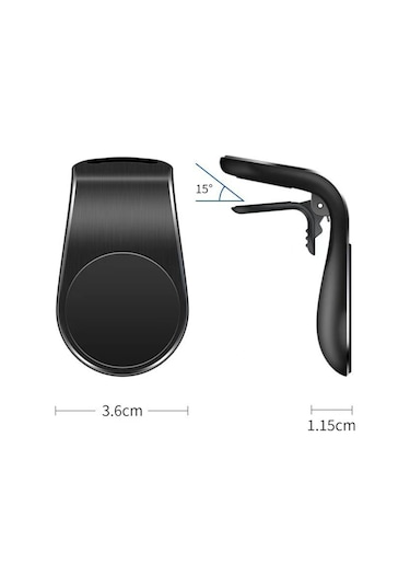 Suofeng Araç Havalandırma Kulesi Manyetik Telefon Tutucu, Kolay Kurulum, Güçlü Manyet, Sürdürülebilir Tutuş, Abs Malzeme, Altın Renk