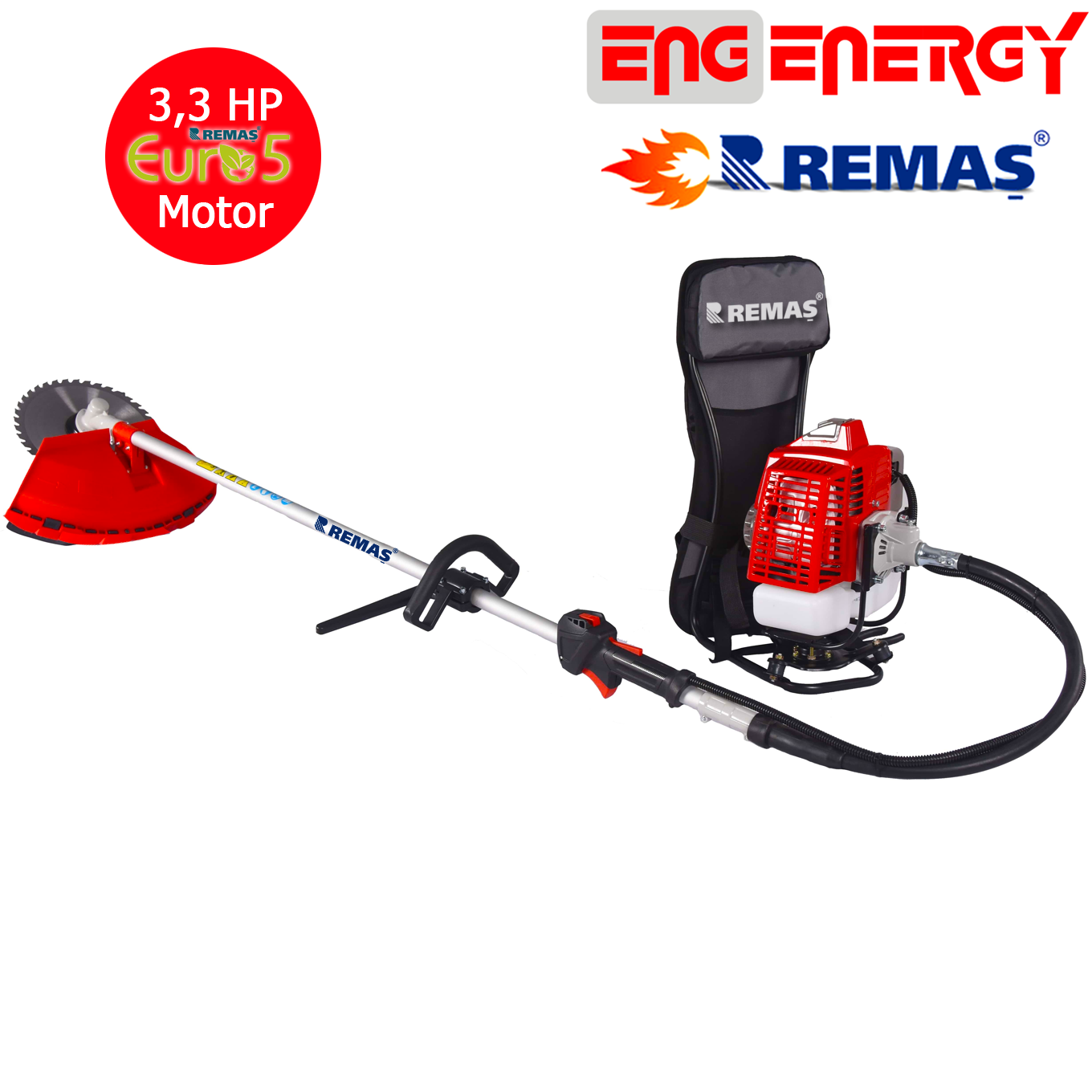 Energy BG TC-64 Sırt Tipi 3.3HP Benzinli Motorlu Tırpan