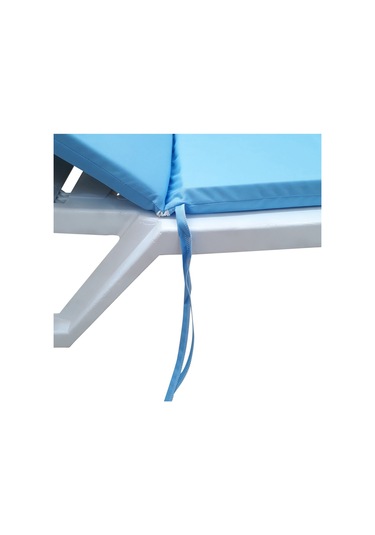 Mirzade Standart Fermuarlı Şezlong Minderi Su Geçirmez Kumaş-turkuaz Mavi