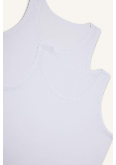 Defacto Erkek Çocuk 2li Atlet V4445a625auwt32 Beyaz