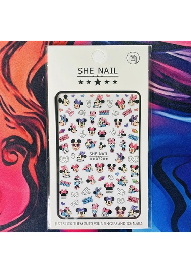 Lilo Ve Stitch Tırnak Çıkartmalar Anime Etiket Tırnak Sanat Süslemeleri Karikatür Animasyon Tırnaklar Üzerinde Basın Çivi Aksesuarları Manikür İçin Açık Haki