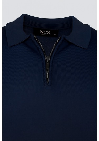 Erkek Triko Polo Yaka Saks 3773 Sax