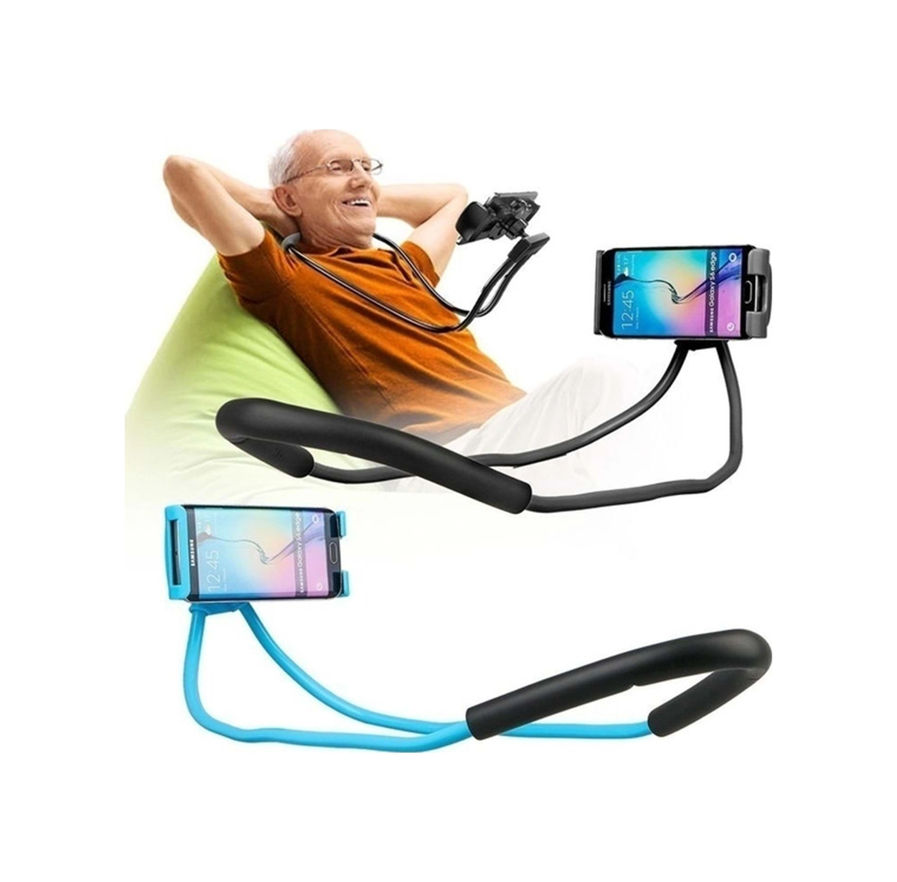 Boyunluk Telefon Tutucu Boyuna Asılan Telefon Tutucu Portatif Stand Boyun Askılı Tutacak Çok Renkli