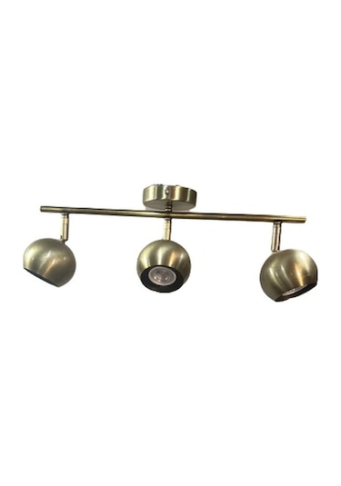 Rsylight Metal Modern 3 Lü Eskitme Kaplama 180 Derece Mafsallı Led Spot Avize Günışığı Ampullü Eskitme