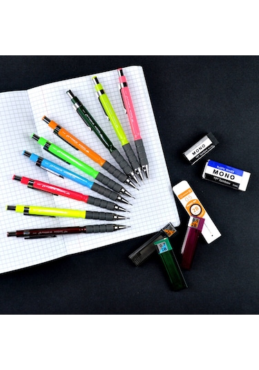Tombow Sh-300 Grip Mekanik Versatil Kalem 0.7 Mm Koyu Pembe