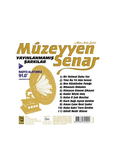 Müzeyyen Senar Yayınlanmamış Şarkılar - Cd