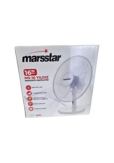 Marsstar Yıldız Masa Üstü Vantilatör Ms-16