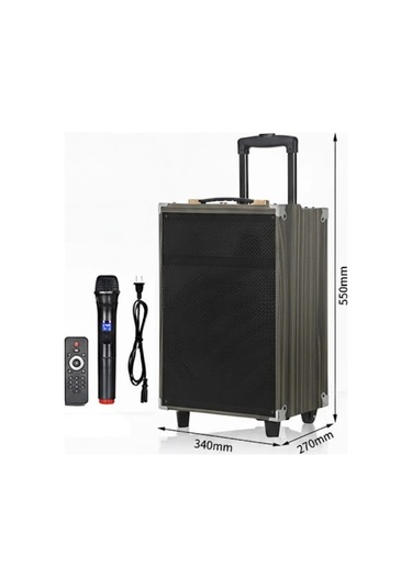 Hepu Hp-904 Partybox Bluetooth Hoparlör 12 Woofer 40w Güç 1 Kablosuz Mikrofon Kumanda