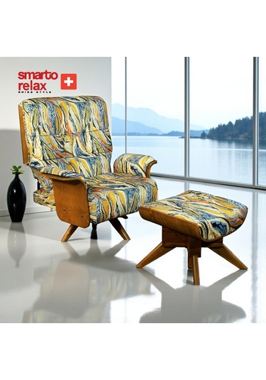 Smarto Relax Tv Koltuğu Genova Luce Manuel Ergonomik Döner Mekanizma Kadife/şönil Çok Renkli Renkli