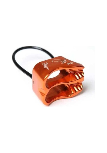 Besthome1 Çift Yuvalı Emniyet Halkalı Belay Kaya Tırmanışı Rappel Kullanıcı Cihazı Turuncu Turuncu