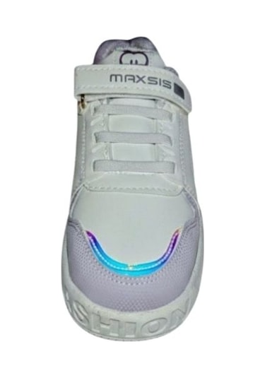 Kız Çocuk Spor Ayakkabı Hafif Tabanlı Nefes Alabilir Günlük Rahat Sneaker Modeli Beyaz-lila