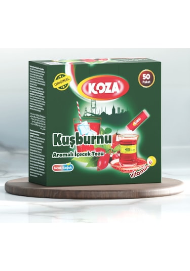 Koza Tek İçimlik Kuşburnu Aromalı Toz İçecek 50'li Diğer