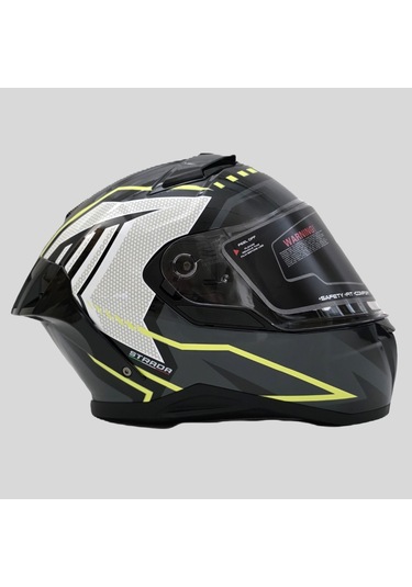 Arwic Pro Model Kapalı Full Face Motosiklet Kaskı Ar939 Sarı