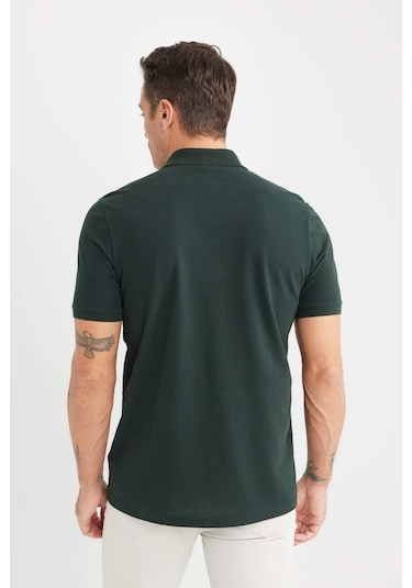 DeFacto %100 Pamuk Regular Fit Polo Yaka Kısa Kollu Basic Düz Pike Kumaş Tişört C1293AX25SPGN1214 DeFacto %100 Pamuk Regular Fit Polo Yaka Kısa Kollu Basic Düz Pike Kumaş Tişört C1293AX25SPGN1214