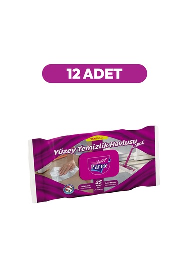 25 Li Yüzey Temizlik Havlusu Large 12'li Paket Diğer