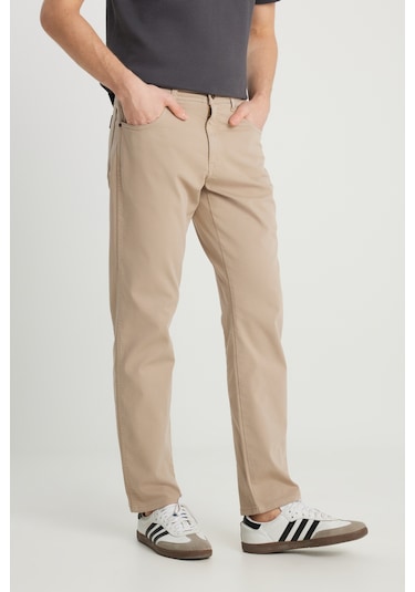 Wrangler Erkek Pantolon W1218646344 Krem Krem