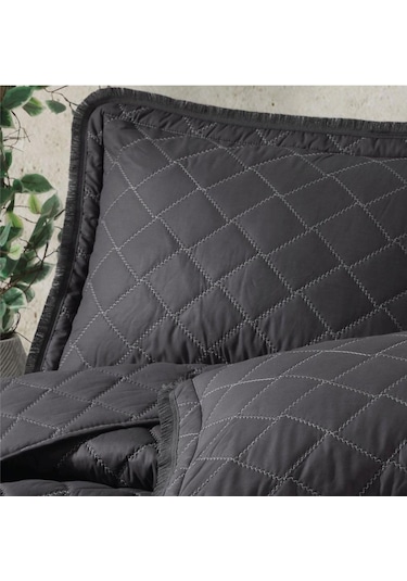 Clasy Çift Kişilik Yatak Örtüsü Tafana Antrasit