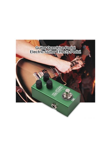 Ruicoo Gitar Overdrive Efekt Pedalı Metal Kasa - 6.35mm Giriş/çıkış, Ton Ve Kazanç Kontrolü, Led Gösterge