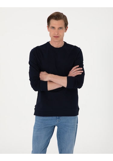 Pierre Cardin Erkek Lacivert Sweatshirt 50314054-vr033 Lacivert