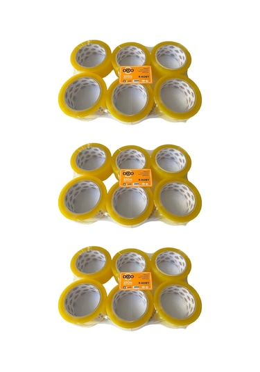 Otto Bant Şeffaf Koli Bandı Bantı / 45 Mm X 100 Metre / 6 Adetlik 3 Paket 3