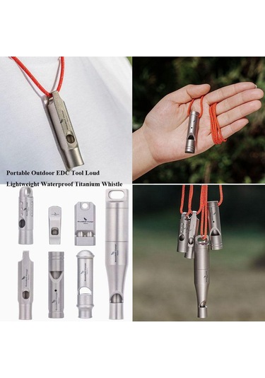 Mini Su Geçirmez Titanyum Düdük Taşınabilir Kamp Yürüyüş Düdüğü Açık Hava Edc Aracı Diğer