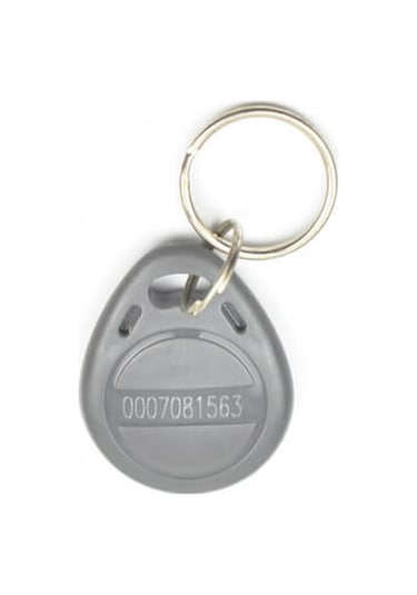 Manyetik Anahtarlık Rfid Keyfob Göstergeç Tag Gri - 10 Adet