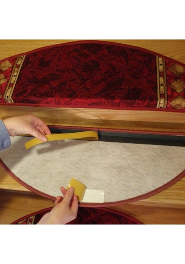 Desenli Kendinden Yapışkanlı Merdiven Basamak Paspası / Halısı (307162304)