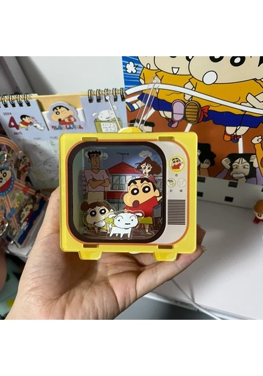 Reedark Yeni Gizemli Akrilik Gece Lambası - Sevimli Shin-chan Tv Desenli, Odalar Ve Yurtlar İçin Dekoratif Hediye Diğer