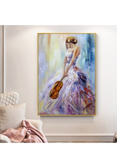 Yağlı Boya Tablo %100 El Yapımı Home In Joy 75Cmx94Cm (535799576)