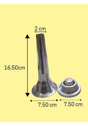 2'li Set 10-12 Numara İçli Köfte Ve Sucuk Hunisi Alüminyum Çelik
