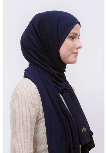Altobeh Tesettür Kadın Penye Şal Düz Hijab - Lacivert