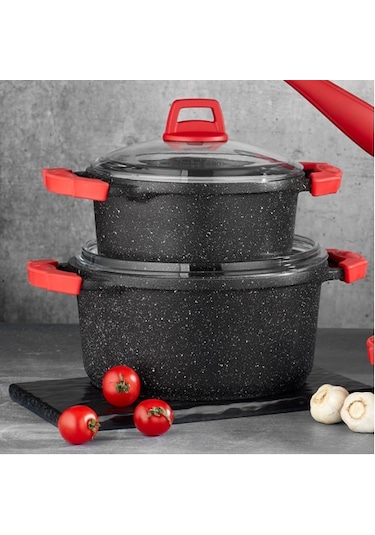 Gülsan 7 Parça Granit Alüminyum Döküm Tencere Seti