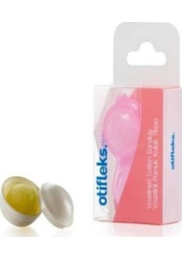 Otifleks Vazelinli Pamuk Kulak Tıkacı 2'Li 1 Çift