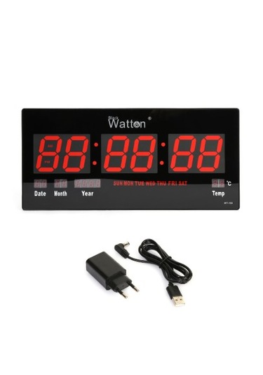 Dijital Duvar Ve Masa Saati Watton Wt-109